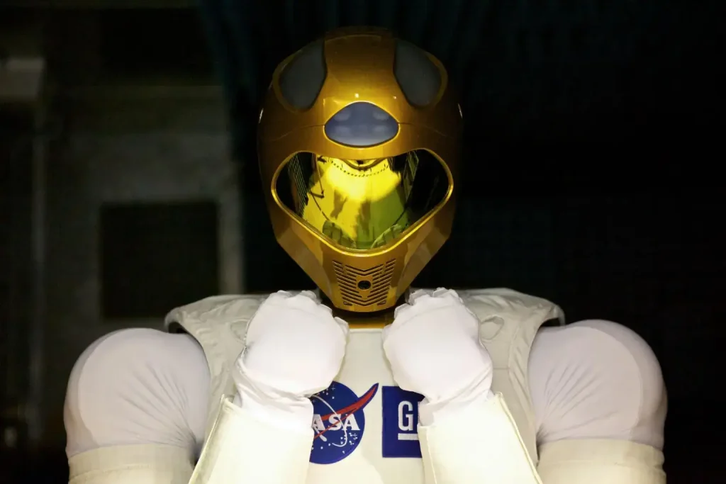 NASA's Robonaut 2 with robot hands in view