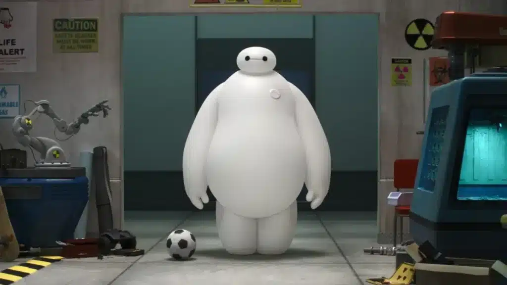 Baymax is a super-cute robot from Disney